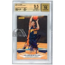 Stephen Curry 2009-10 Panini Autograph Rookie Card #357 BGS 9.5 AUTO 10