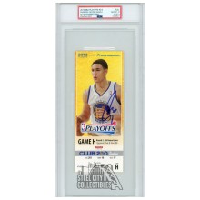 Stephen Curry Autographed 2013 NBA Playoffs Round 2 Game H Ticket PSA 10 PSA/DNA 9