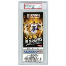 Stephen Curry Autographed 2015 NBA Playoffs Round 2 Game 5 Ticket PSA 10 PSA/DNA 10