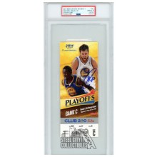Stephen Curry Autographed 2014 NBA Playoffs Round 1 Game 6 Ticket PSA 10 PSA/DNA 9