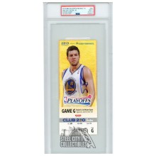 Stephen Curry Autographed 2013 NBA Playoffs Round 2 Game 6 Ticket PSA 9 PSA/DNA 10
