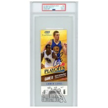 Stephen Curry Autographed 2014 NBA Playoffs Round 1 Game 4 Ticket PSA 6 PSA/DNA 10