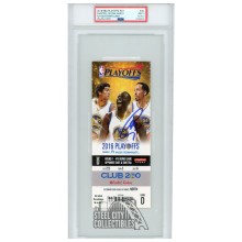 Stephen Curry Autographed 2016 NBA Playoffs Round 1 Game D Ticket PSA 9 PSA/DNA 9