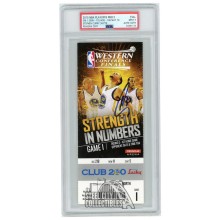 Stephen Curry Autographed 2015 WCF Round 3 Game 1 Ticket PSA 9 PSA/DNA Authentic