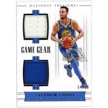 Stephen Curry 2017-18 Panini National Treasures Game Gear Game-Used Jersey 54/99