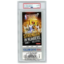 Stephen Curry Autographed 2015 NBA WCF Rnd 3 Gm 1 Ticket PSA Authentic