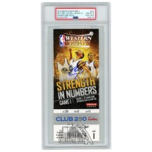 Stephen Curry Autographed 2015 WCF Round 3 Game 1 Ticket PSA 10 PSA/DNA Authentic