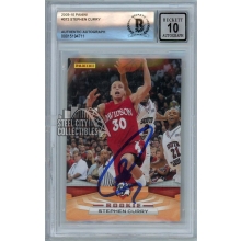 Stephen Curry 2009-10 Panini Autograph Rookie Card #372 BAS 10