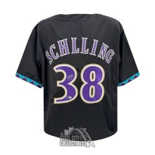 Curt Schilling Autographed Arizona Custom Black Baseball Jersey - BAS