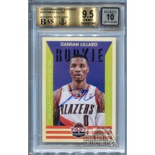 Damian Lillard 2012-13 Panini Past & Present Rookie Autograph BGS 9.5 BAS 10 (B)