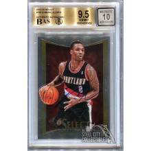 Damian Lillard 2012-13 Panini Select Autograph Rookie Card #150 BGS 9.5 BAS 10
