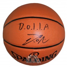 Damian Lillard Autographed Spalding Basketball with DOLLA Inscription - JSA COA