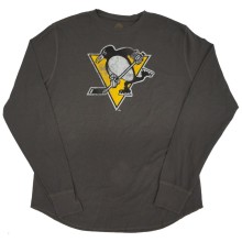 Pittsburgh Penguins NHL Reebok Gray Storm Logo Long Sleeve Thermal
