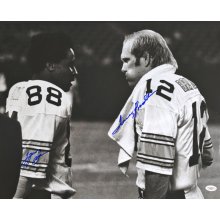 Lynn Swann, Terry Bradshaw Autographed Pittsburgh Steelers 16x20 Photo- JSA COA