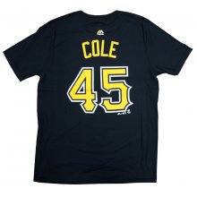 Gerrit Cole Pittsburgh Pirates Majestic MLB Youth Alternate Black Name & Number T-Shirt