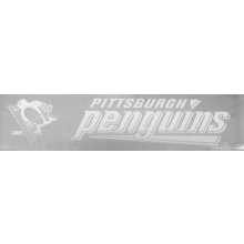 Pittsburgh Penguins NHL 4x16" White Die Cut Decal