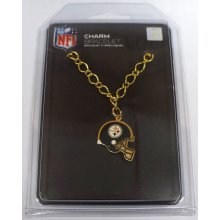 Pittsburgh Steelers NFL Helmet Charm Bracelet