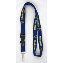 West Virginia Mountaineers WVU NCAA Blue Lanyard