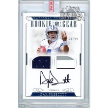 Dak Prescott 2016 Panini National Treasures Rookie Dual Patch Auto Card 68/99