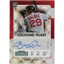 Bobby Dalbec 2021 Panini Contenders Diamond Ticket Rookie Autograph Card #106 14/15
