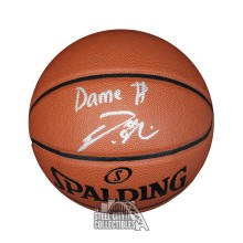 Damian Lillard Autographed Dame Dollar $ Spalding Basketball - JSA