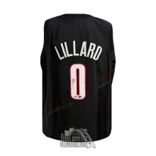 Damian Lillard Autographed Portland Custom Black Basketball Jersey - BAS (Black Collar)