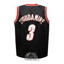 Damon Stoudamire Autographed Portland Custom Black Basketball Jersey - BAS