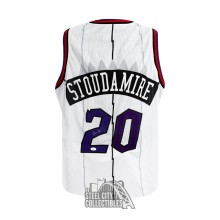 Damon Stoudamire Autographed Toronto Custom White Basketball Jersey - JSA