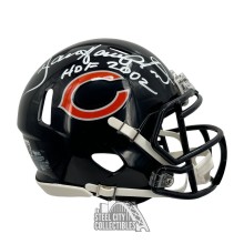 Dan Hampton HOF 2002 Autographed Chicago Speed Mini Football Helmet - BAS