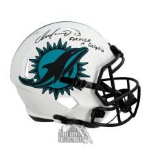 Dan Marino Forever A Dolphin Autographed Miami Dolphins Lunar Eclipse Replica Full-Size Football Helmet - BAS