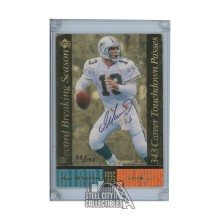 Dan Marino Autographed Miami Dolphins 1995 Gold Foil Oversized C-Card /343 - UDA (Faded)