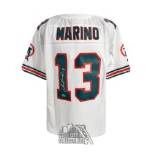 Dan Marino Autographed Miami Dolphins 1994 White Mitchell & Ness Football Jersey - BAS (L)
