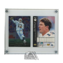Dan Marino Autographed 1996 Upper Deck Football Silver 2-Card Set /250 - UDA
