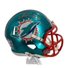 Dan Marino Autographed Miami Dolphins Flash Mini Football Helmet - BAS (Orange Ink)
