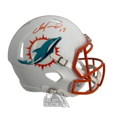 Dan Marino Autographed Miami Dolphins Flat White Replica Full Size Football Helmet - BAS