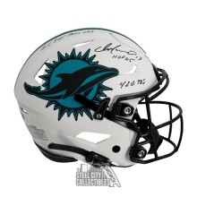Dan Marino 3 INSC Autographed Miami Dolphins Lunar Eclipse Flex Authentic Full Size Helmet - BAS