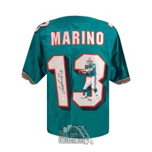 Dan Marino Autographed Miami Dolphins Starter Painted Football Jersey 8/13 - UDA