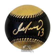 Dan Marino Autographed Official Black & Gold MLB Baseball - BAS