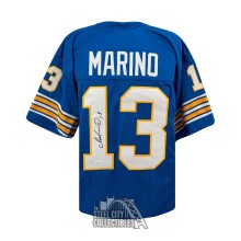 Dan Marino Autographed Pittsburgh Custom Blue Football Jersey - JSA