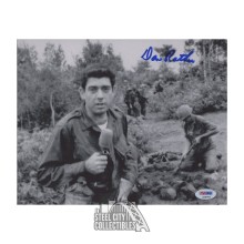 Dan Rather Autographed Vietnam War 8x10 Photo - PSA/DNA
