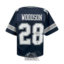 Darren Woodson Autographed Dallas Custom Navy Football Jersey - BAS