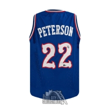 Darryn Peterson Autographed Kansas Custom Blue Basketball Jersey - BAS