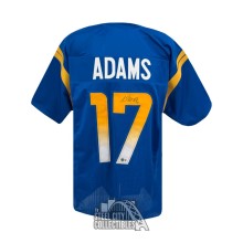 Davante Adams Autographed Los Angeles Custom Blue Football Jersey - BAS