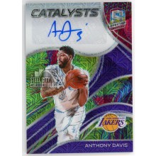 Anthony Davis 2020-21 Panini Spectra Catalysts Autograph Card #CS-ADV 7/25