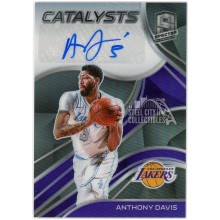 Anthony Davis 2020-21 Panini Spectra Catalysts Silver Autograph 12/49