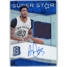 Anthony Davis 2015-16 Panini Spectra Super Star Jersey Autograph Card #SM-AD 21/30