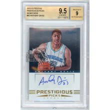 Anthony Davis 2012-13 Panini Prestige Prestigious Picks Rookie Autograph Card #45 BGS 9.5 AUTO 9