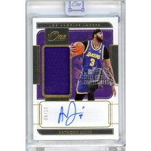 Anthony Davis 2021-22 Panini One & One Jersey Autograph Card #JA-ADV 8/10