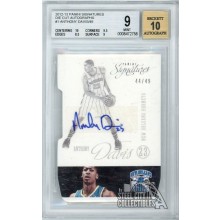 Anthony Davis 2012-13 Panini Signatures Die-Cut Rookie Autograph Card #1 44/49 BGS 9