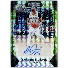 Anthony Davis 2017-18 Panini Mosaic Green Prizm Autograph Card #A-ADV 15/25